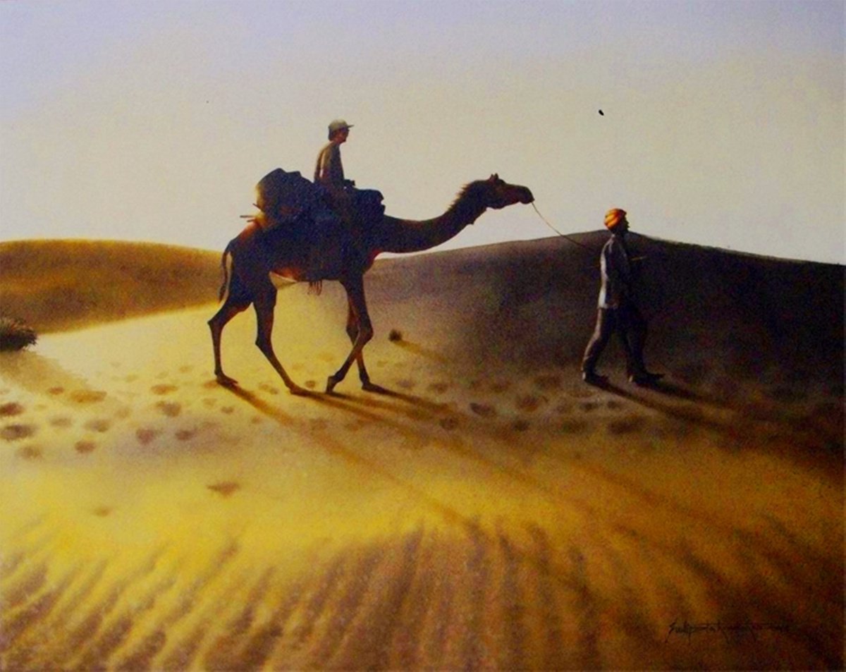 camel safari 2 by Sudipta Karmakar