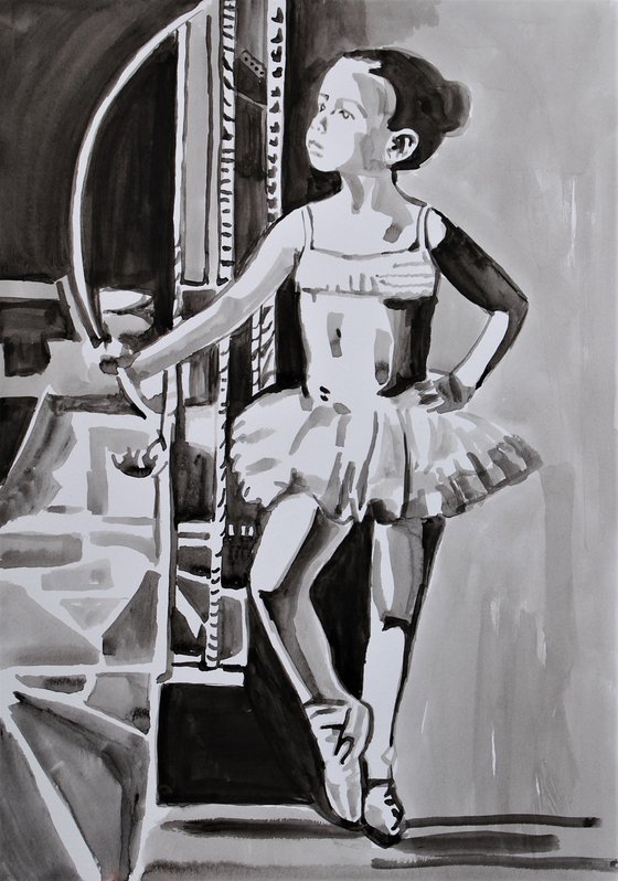 Little Ballerina #2 ID / 42 x 29.7 cm