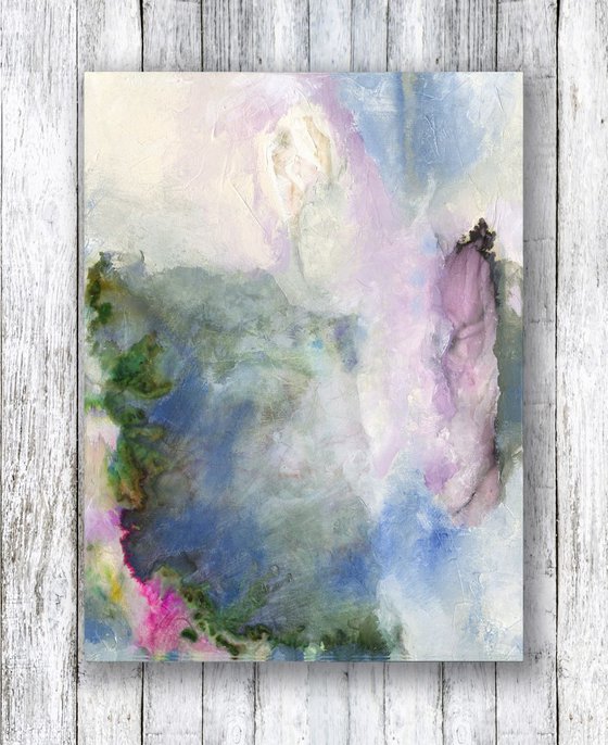 This Moment Now - Serene Abstract art by Kathy Morton Stanion