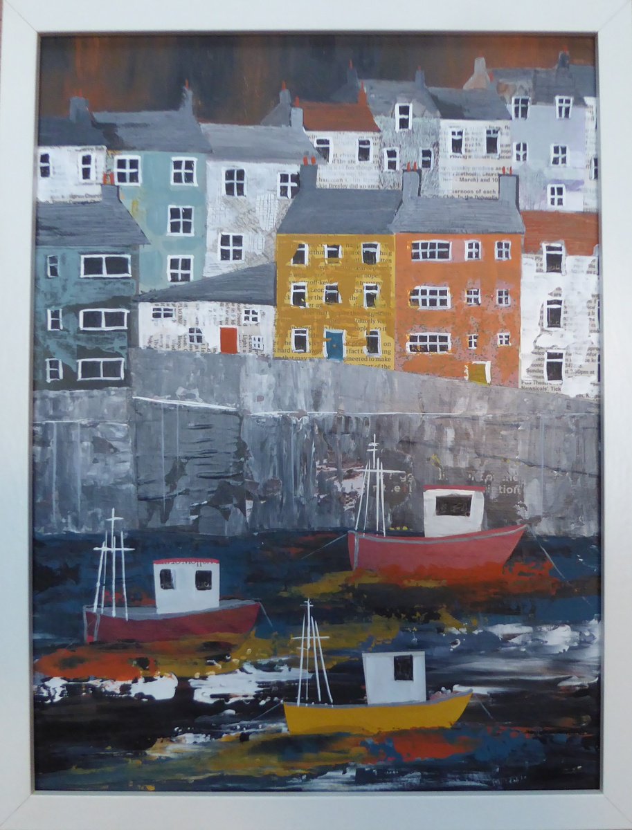 Mevagissey Trawlers by Elaine Allender