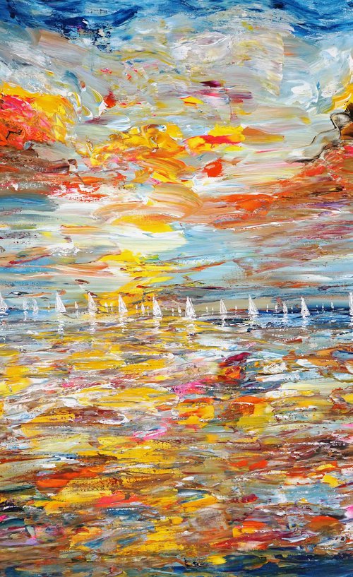 Seascape Sailing Impressions D 20 by Peter Nottrott