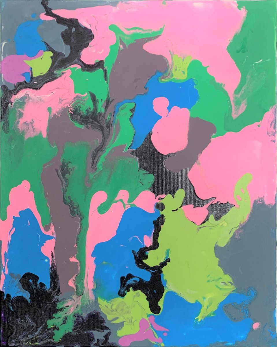 Abstract Painting. By Vita Schagen, 16 X 20, Artwork For Sale On Artfinder
