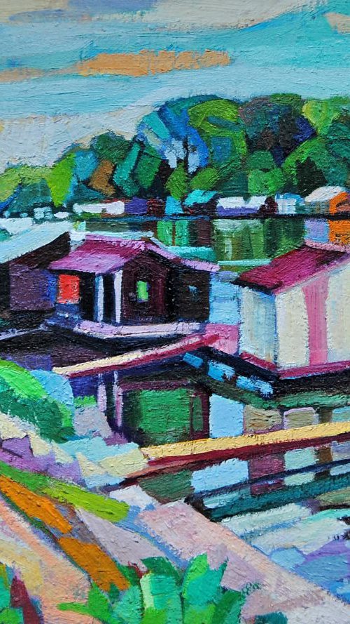 Cottages on  the water by Maja Đokić Mihajlović