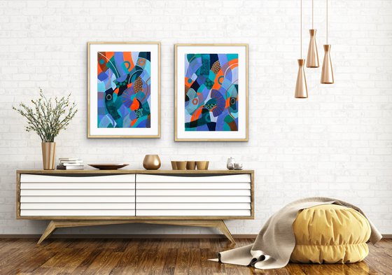 Seeking the Sun (Diptych)