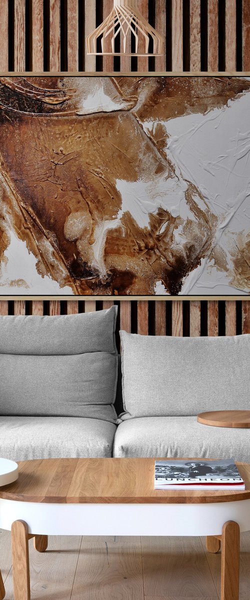 Resonance 190cm x 100cm Textured Abstract Art by Franko