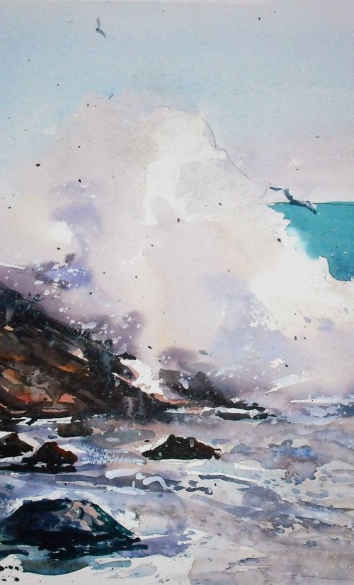 Crashing Wave by Anthony Barrow BA(Hons) Fine Art