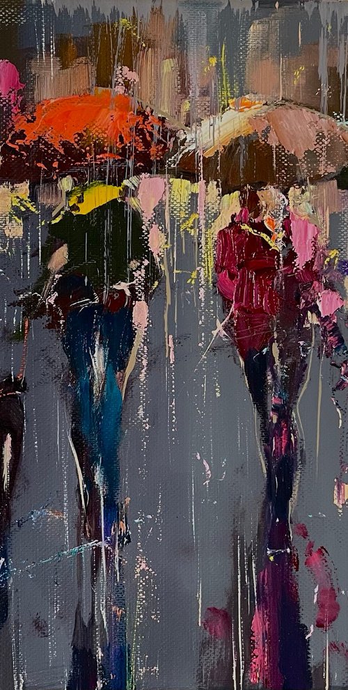 Rainlit Promenade by Ewa Czarniecka