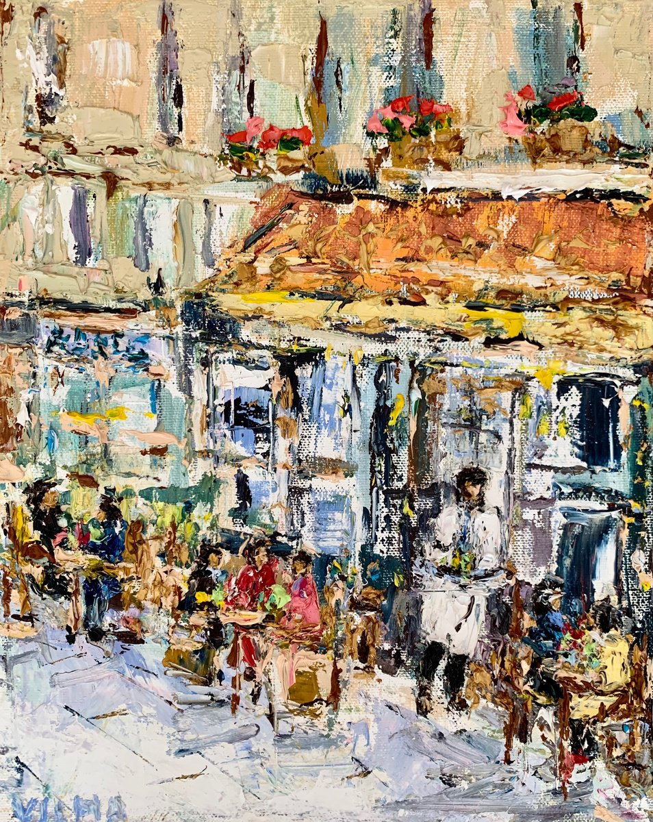 Cafe Montmartre in Paris by Vilma Gataveckien?