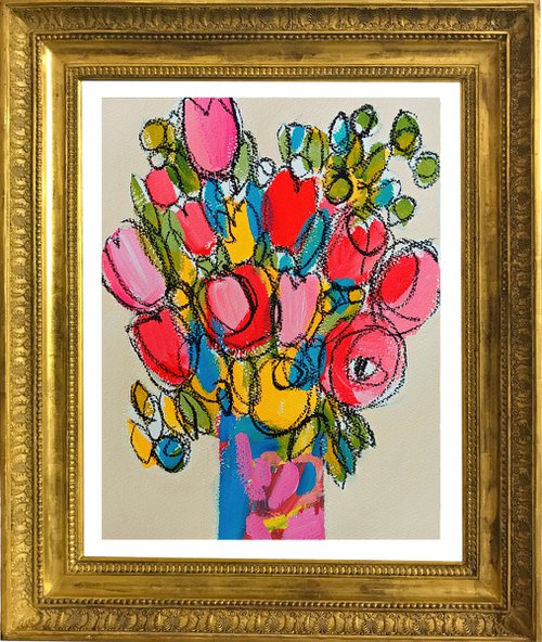 Mixed Flowers VII by Jan Rippingham
