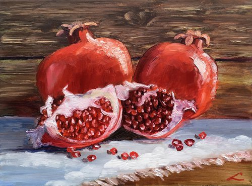 Pomegranates by Elena Sokolova