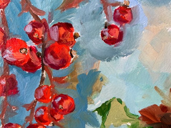 Red currant berries.