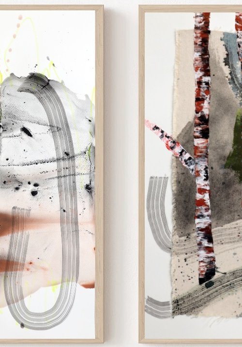 Birch Abstractions 02 by Poovi Art