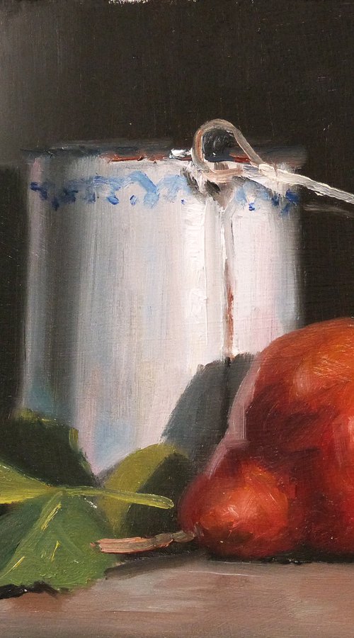 Poire et Pot en Métal by Pascal Giroud