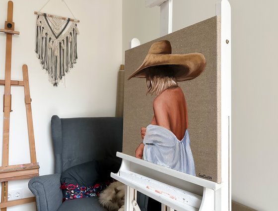 Girl in the straw hat