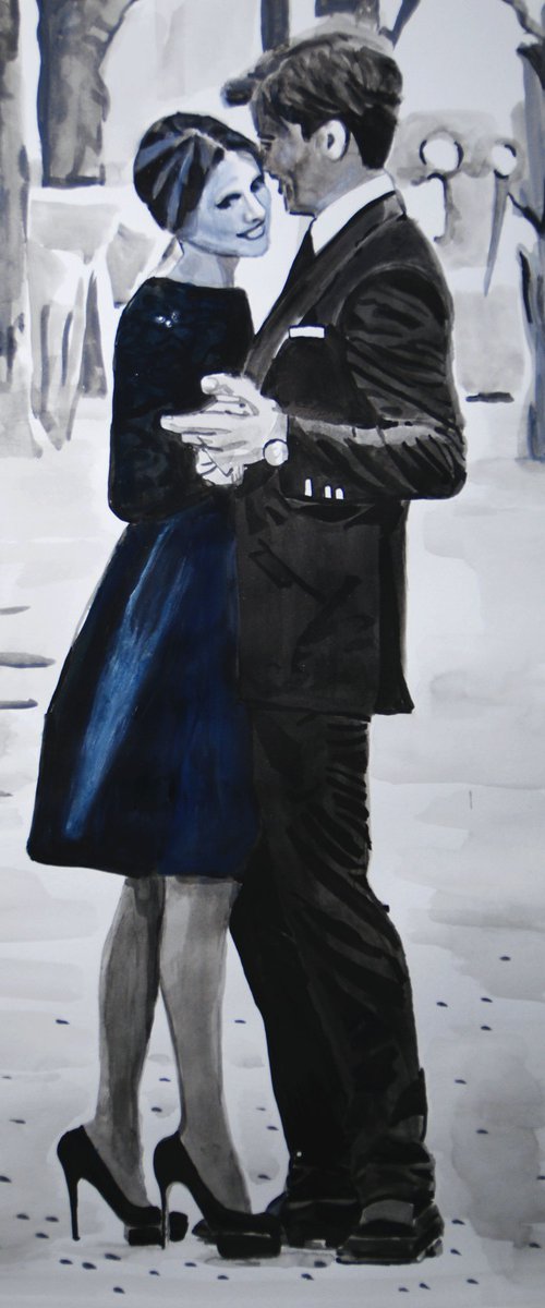 Sweethearts  / 70 x 50 cm by Alexandra Djokic