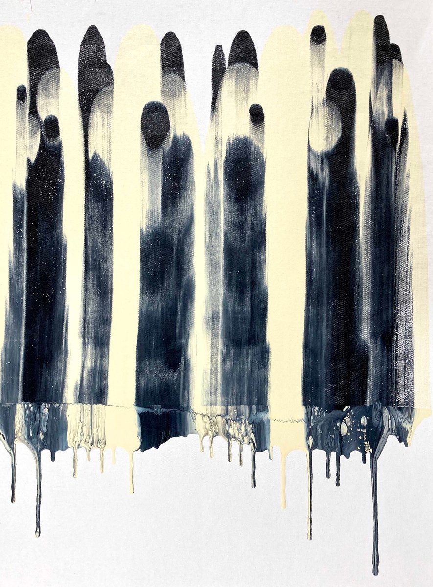 Abstract Acrylic Painting By Sumit Mehndiratta, 16 X 22", Composition No. 268, Original Artwork