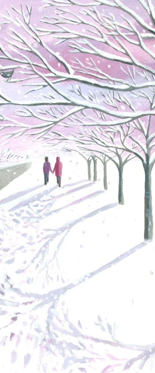 Snowy walk by Mary Stubberfield