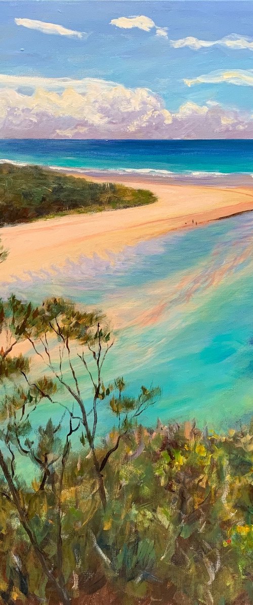 A sunny day on the beach by Shelly Du