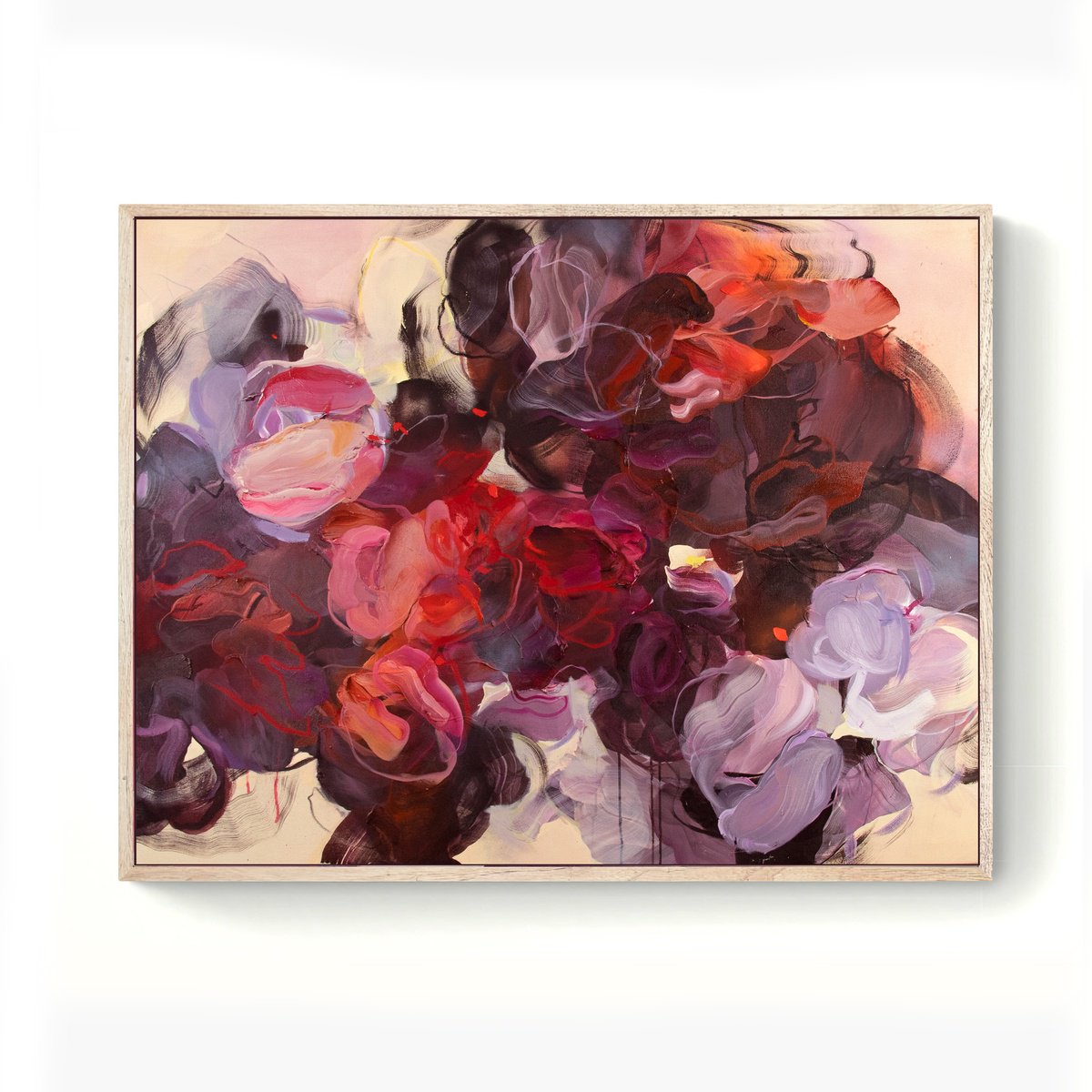 Abstract Acrylic Painting By Anna Maiko, 57 X 45, Soul, Original Artwork