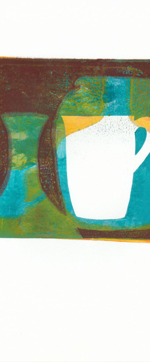 Monoprint - Still life no. 3 by Hilde Hoekstra