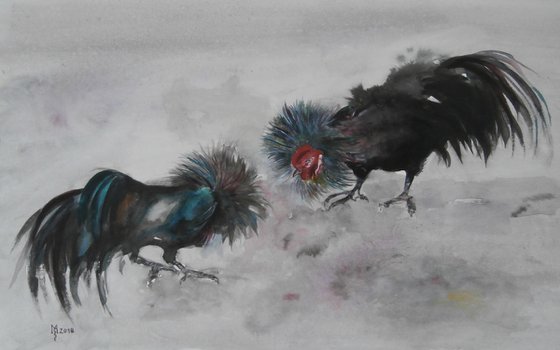 FIGHT OF THE ROOSTERS