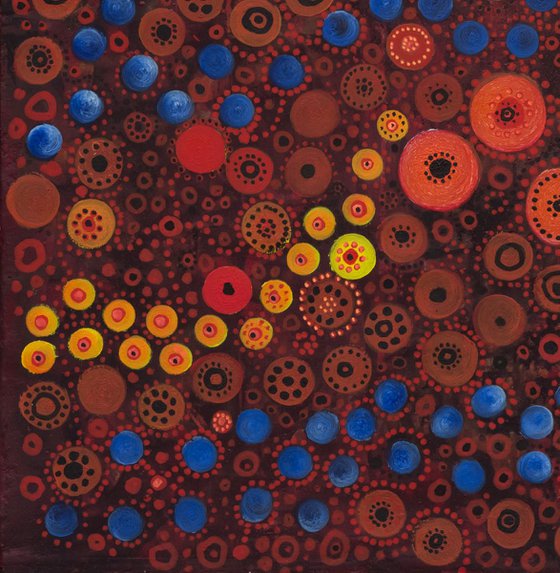 Universe No.1 - Abstract Dot Painting