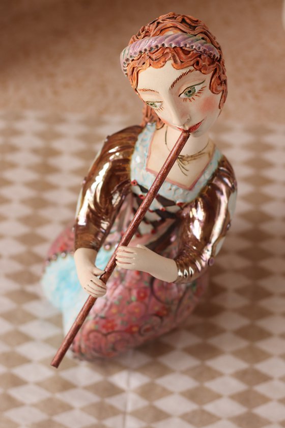 Girl with a flute