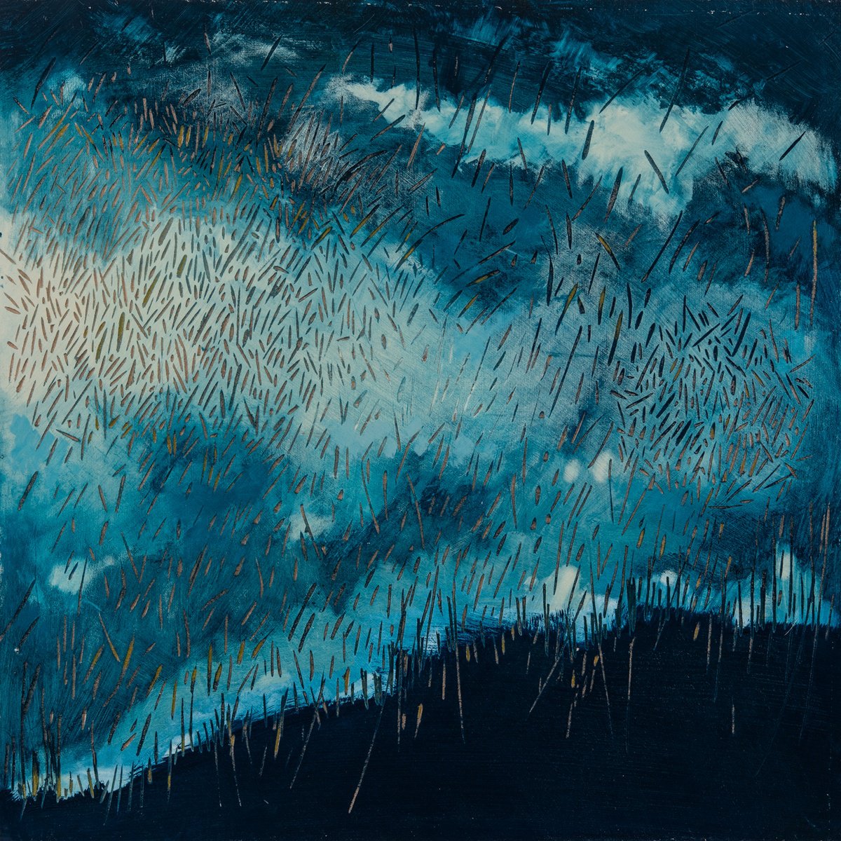 Abstract Landscape Painting By Chloe Yandell, 26 X 26, Endure, Original Artwork