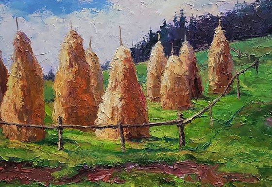 Haystacks in the Mountains