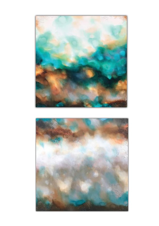 Custom order Amber (100 x 100 cm)