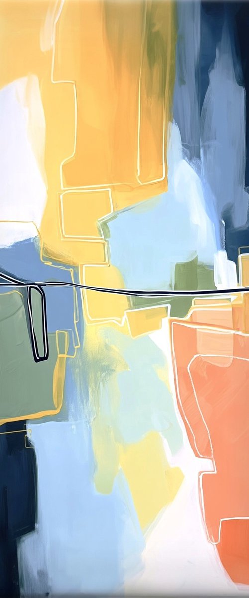 Yellow beat #7 yellow abstraction by V+V Kniazievi