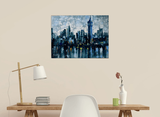 Abstract cityscape"Evening London"