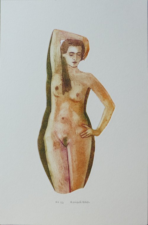Victoria standing female nude x 6 variations by Rory O’Neill