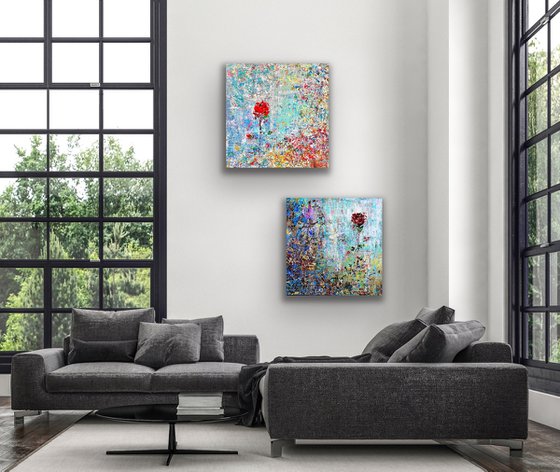 A wildflower in Love - Diptych