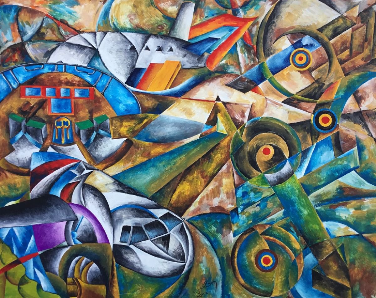Oil Painting , Aircrafts By Jg Wilson, 16 X 12, Artwork For Sale On Artfinder