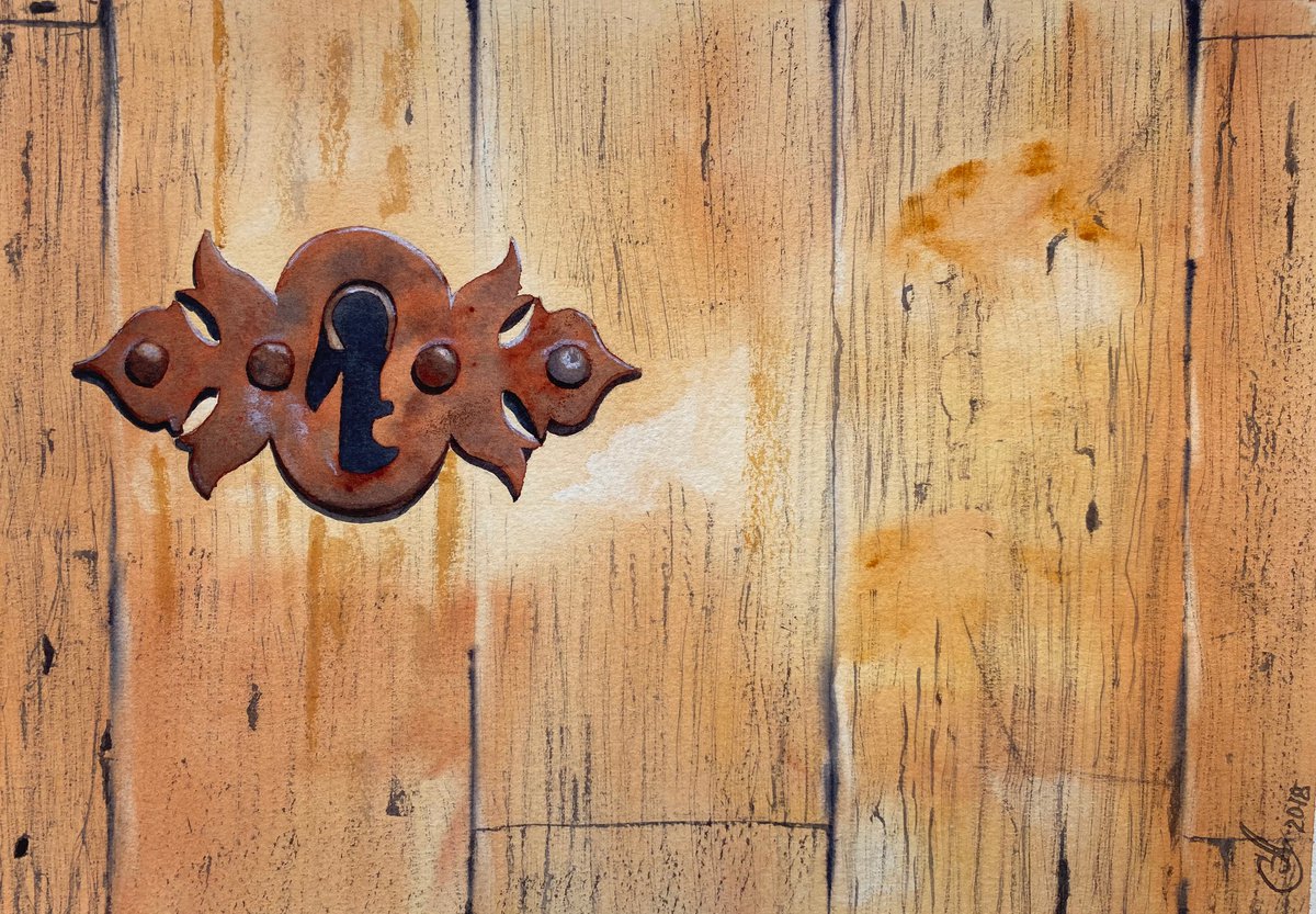 The Rustic Keyhole by Alla Semenova
