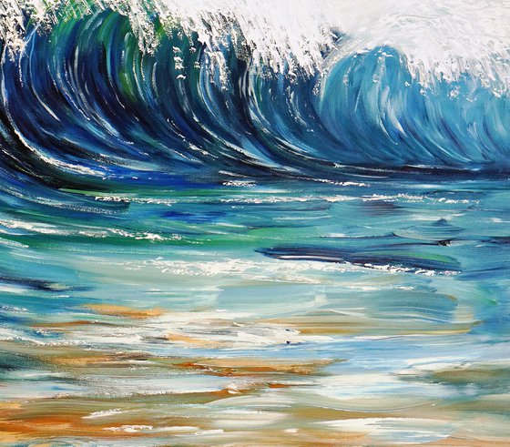 Seascape Breaking Waves D 7