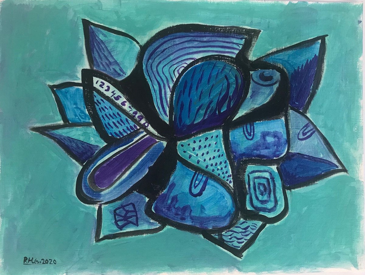 Blue Wild Flower by Roberto Munguia Garcia