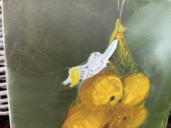 Pack of lemons. still life