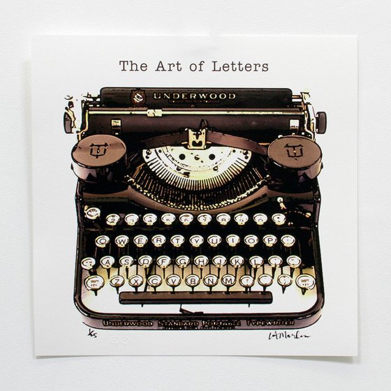 The Art of Letters - Original Vintage Typewriter Art by LA Marler