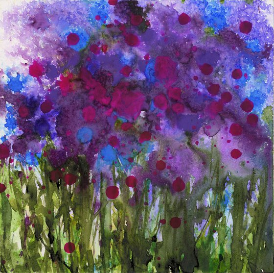 Field Of Glory - Flower Painting  by Kathy Morton Stanion