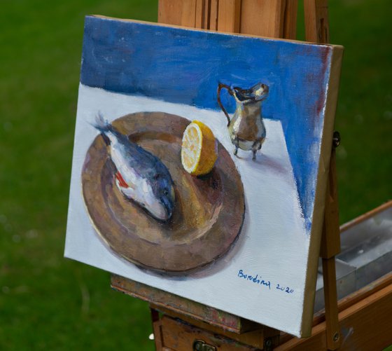 Sparus Aurata – Original Oil Painting
