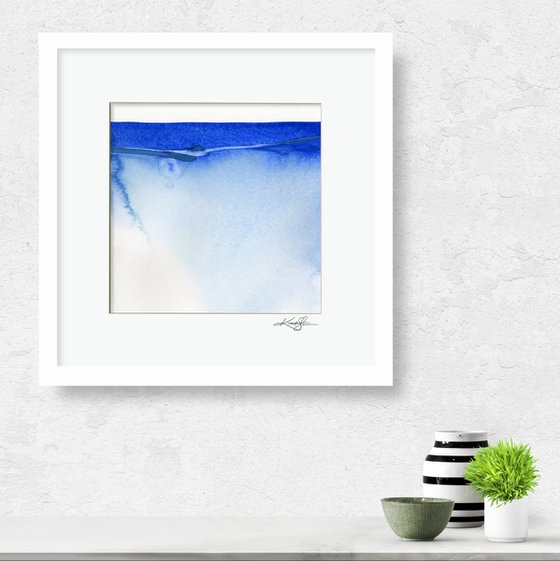Finding Tranquility 4 - Abstract Zen Watercolor Painting by Kathy Morton Stanion