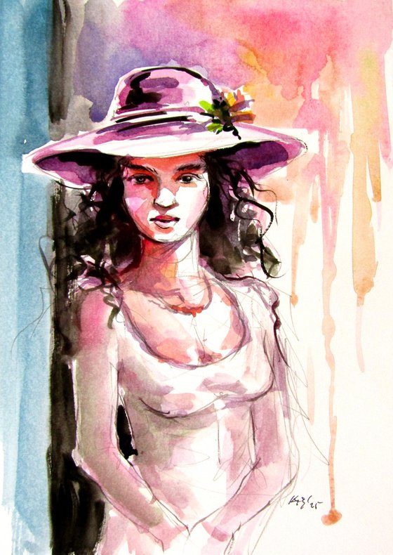 Girl with hat II