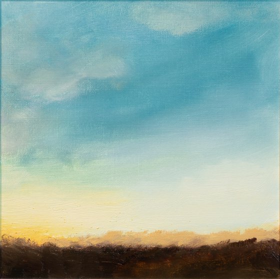 Dawn - landscape - Small size affordable art - Ideal decoration - Ready to frame