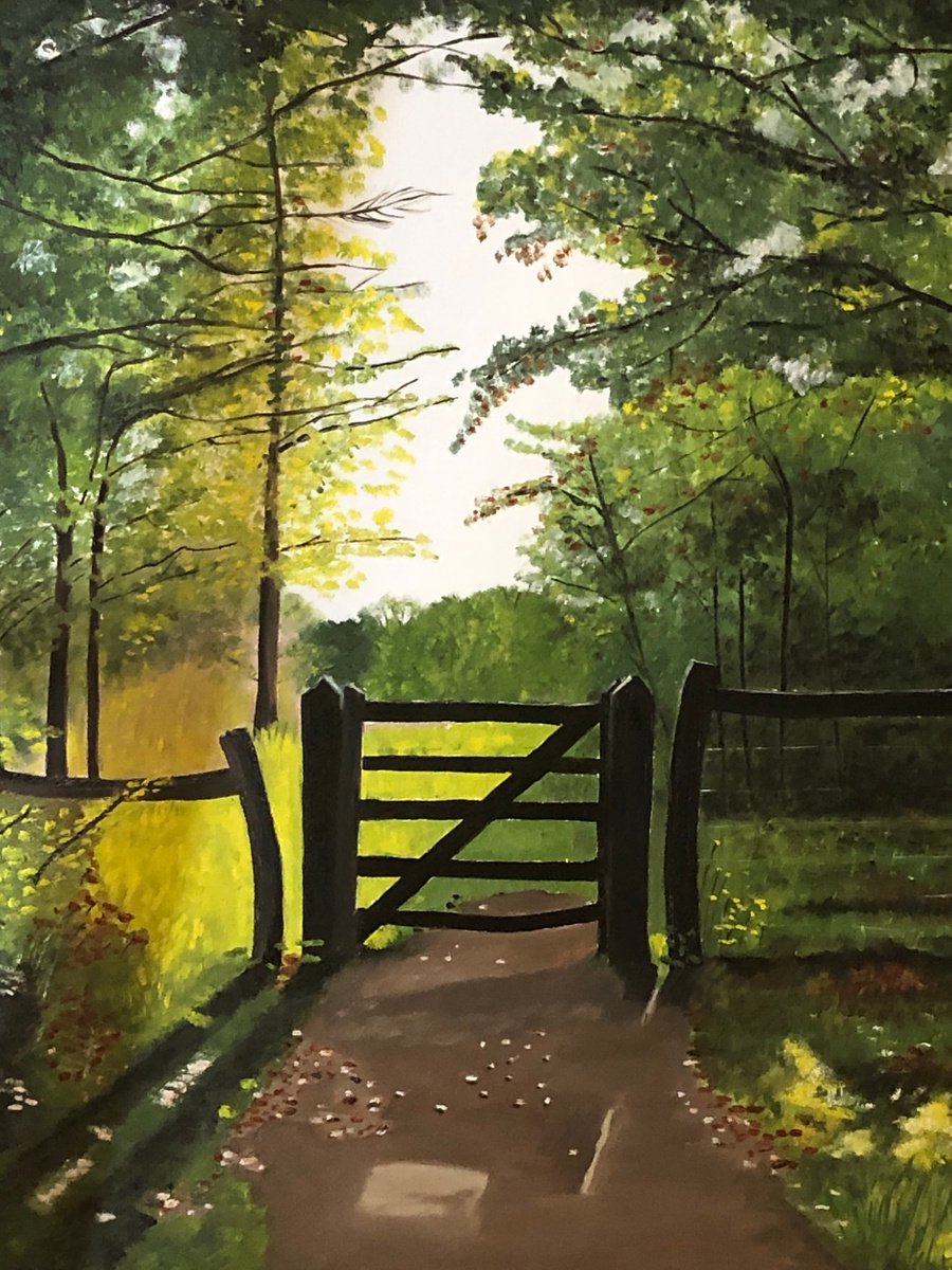 Meadow Gate By Maggie Jukes, 2 X 2, Artwork For Sale On Artfinder
