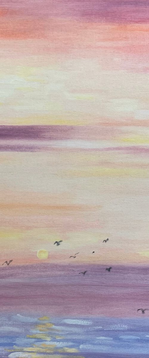 Dancing Seagulls by Kat X