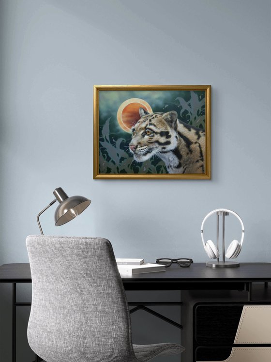 Beneath the Eclipse - Clouded Leopard