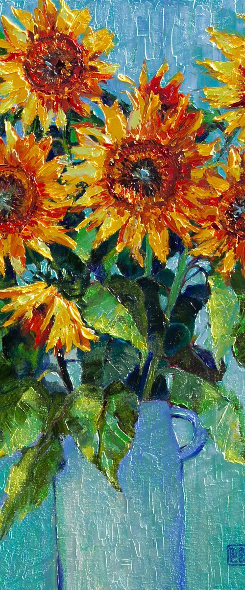 Sunflowers by Liudmila Pisliakova
