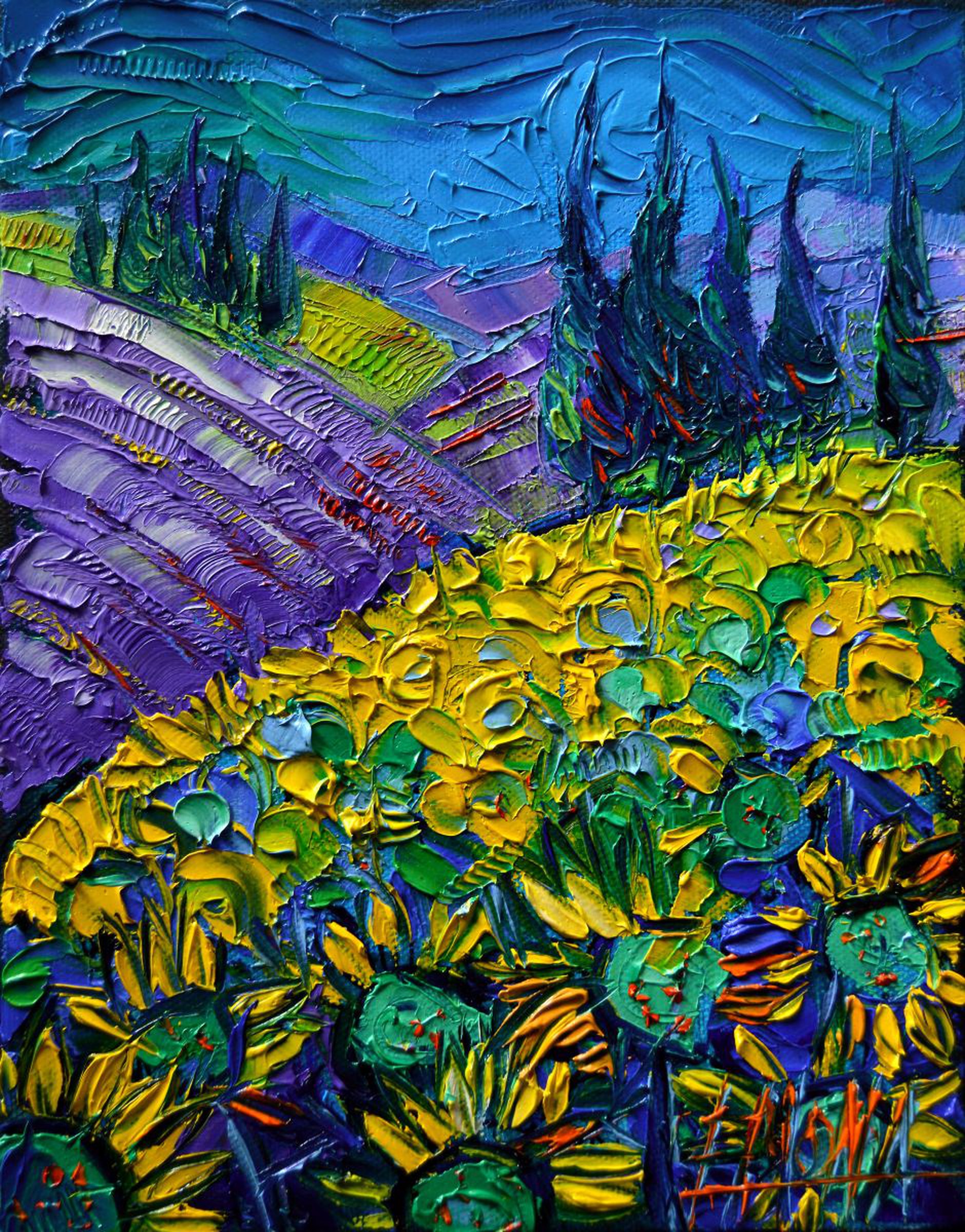 The Colors Of Provence Modern Impressionist Mini Artfinder